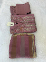 Mul Chanderi 3 Piece Premium Anarkali Kurta Set