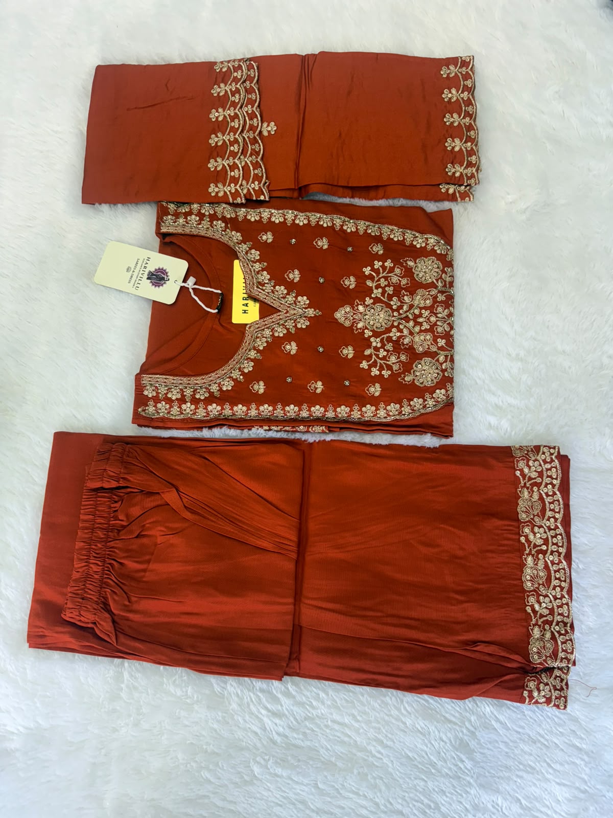 Premium Mul Chanderi 3 Piece Sharara Set