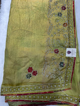 Premium Soft Tissue Designer Saree With beautiful Bandini Blouse